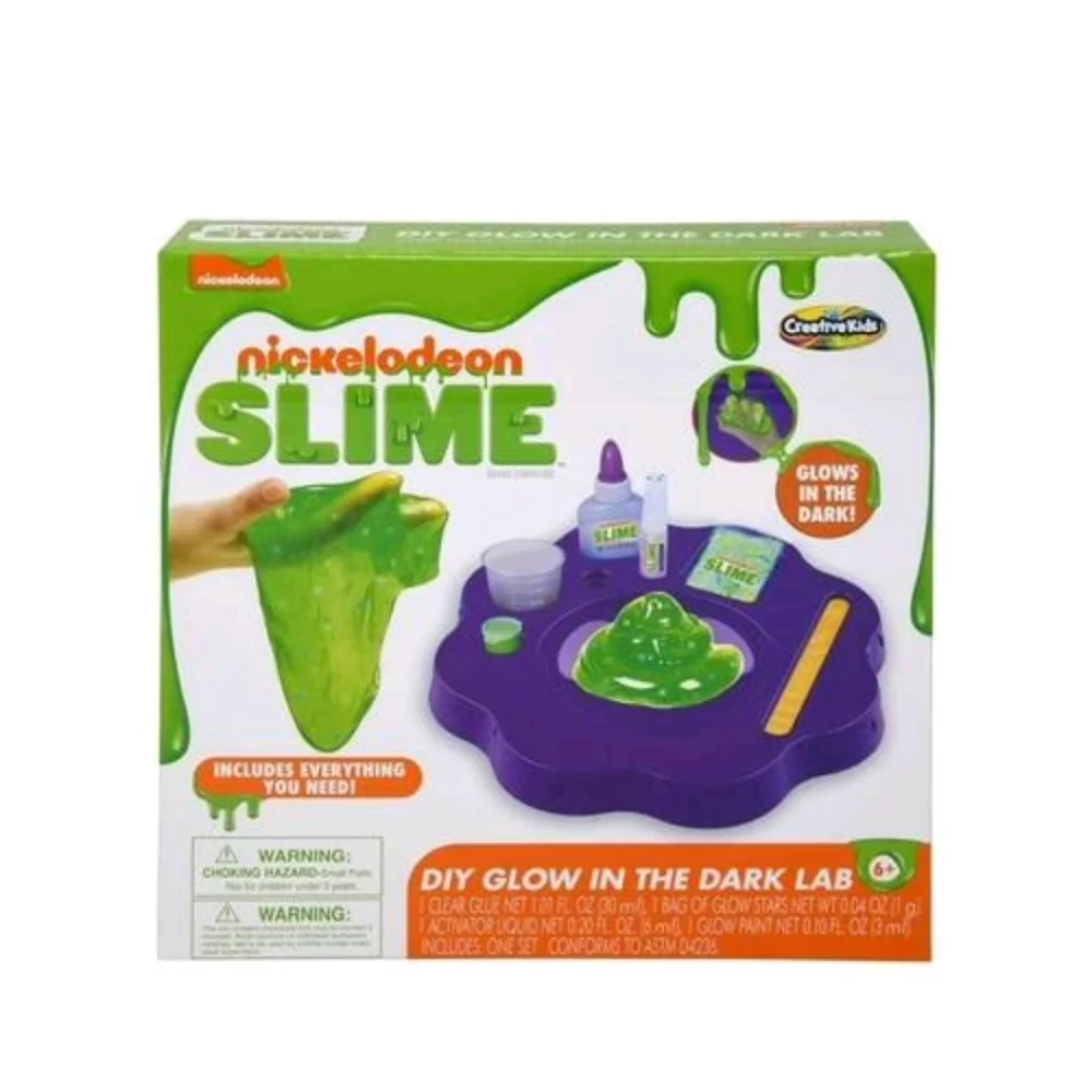 SALE ** BRAND NEW ** Nickelodeon Slime Glow Lab - Green and Purple